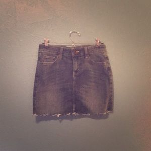 Jean cut off skirt